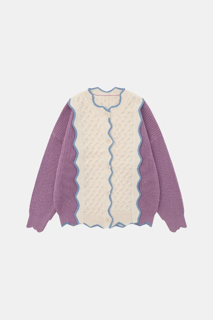 Double-Color Cardigan