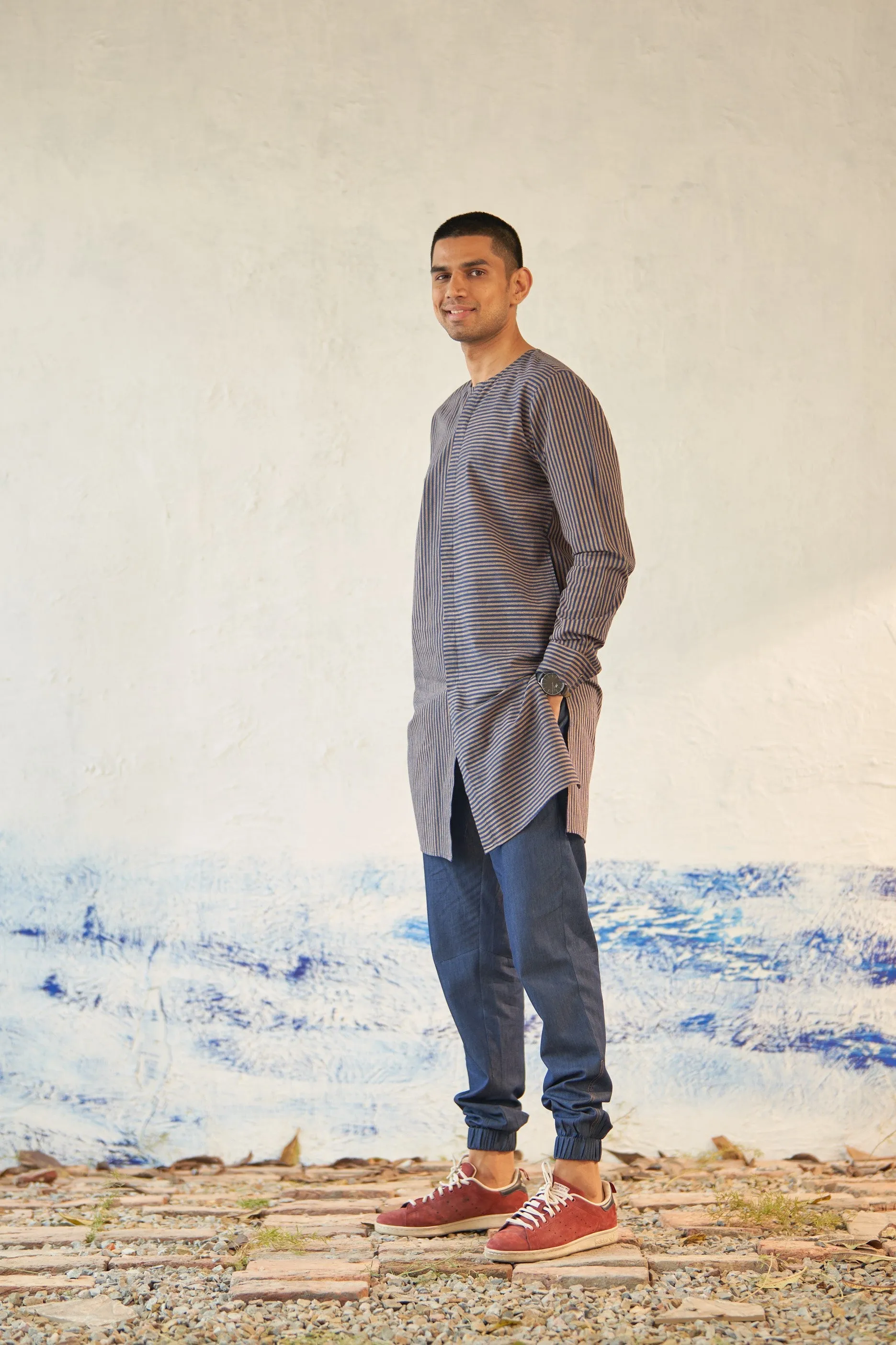 Navigate Placket Kurta (with Jogger)